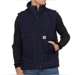 Carhartt Big and Tall Fire-Resistant Quick Duck Vest -
Insulated 4XL BLUE